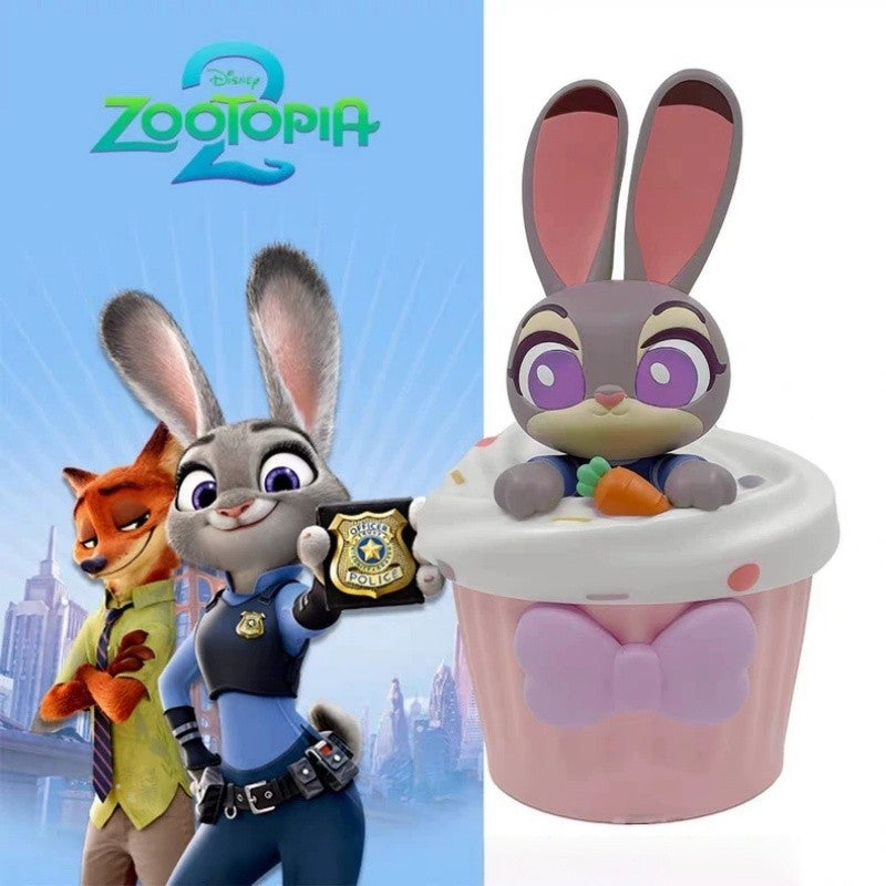 Copo de Água Original em Formato Disney Zootopia 2 Nick Judy Copos Estilizados de Desenho Animado com Alça Transversal Presentes Kawaii de Aniversário para Meninas e Meninos