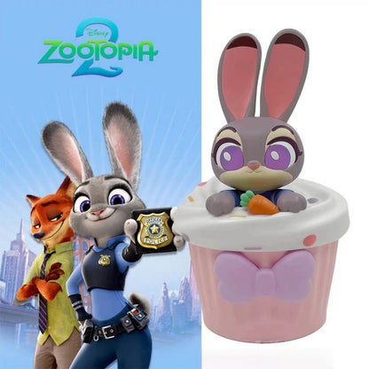 Copo de Água Original em Formato Disney Zootopia 2 Nick Judy Copos Estilizados de Desenho Animado com Alça Transversal Presentes Kawaii de Aniversário para Meninas e Meninos