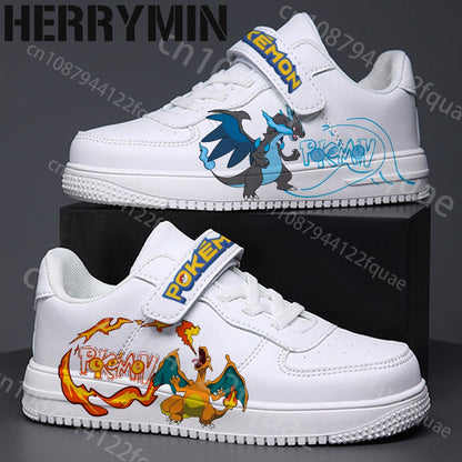 Pokemons children's Pikachu Charmander sneakers girls boys shoes Casual Kid Running Fashion Sports 7 and 18 year old Shoes Gift