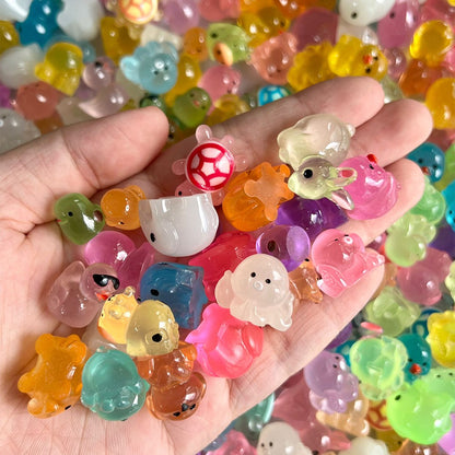 Luminous Mini Resin Animals, Including Tiny Glowing Ducks, Perfect for Decorating Fairy Gardens, Aquariums, And Dollhouses