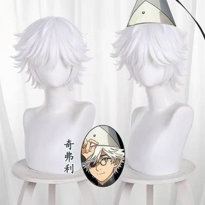Anime Witch Hat Atelier Cosplay Costume Magician Qifrey Robe Cloak Belt Pointed Hat Wig Set Party Masquerade Carnival Adult Suit