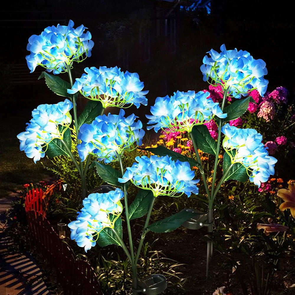 1PC Solar-Powered Hydrangea Lanterns, Outdoor Landscape Lanterns, Garden Lanterns, Solar-Powered Lawn Lanterns, Rose Lanterns