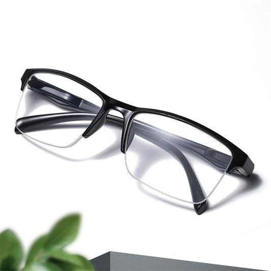 Square Reading Glasses Ultralight Half Frame Presbyopic Eyeglasses Men Women +0.25 0.5 0.75 1 1.25 1.5 1.75 2 2.25 2.5 2.75 3.0