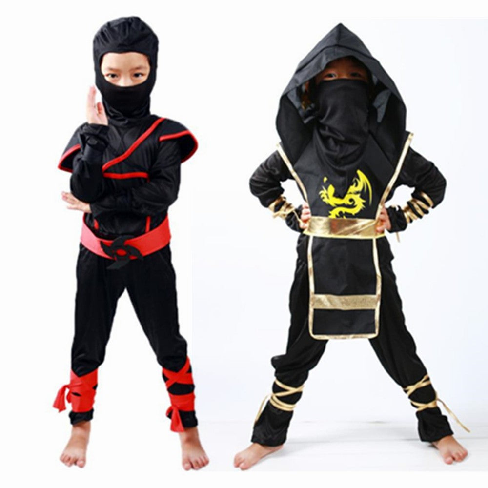 Kids Costume Ninja Cosplay Boys Birthday Party Fancy Dress Children Carnival Suit Clothing
