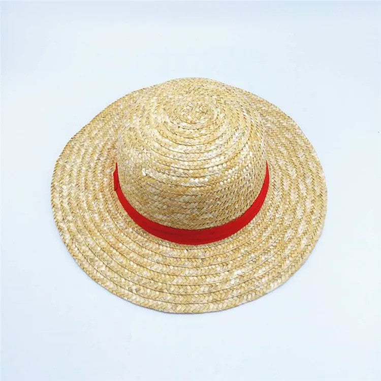 Monkey D Luffy Cosplay Costume for Men Adult Anime Outfit Halloween Party Red Vest Shorts Straw Hat Rope Set