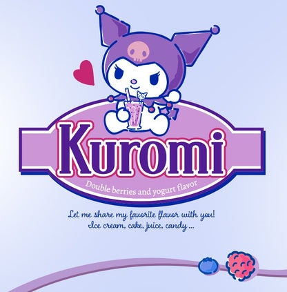 Sanrio Kuromi Baseball Cap Summer Sun Hats for Girl  Breathable Visor Hat  Kawaii Wig Braid Cute Kids Children Aged 5-10 Sunhat