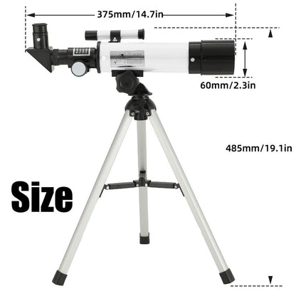 Telescópio astronômico F36050, grande abertura, alta definição, alta ampliação, para observar a lua e as estrelas