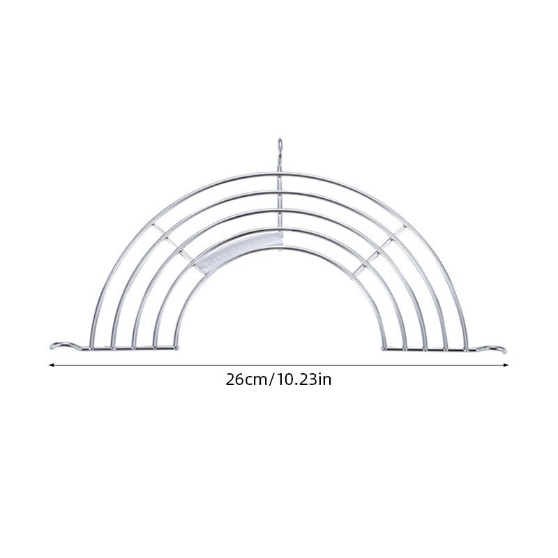 Drainage Rack Barbecue Rack Stainless Steel Hanging Pan Drainage Frying Line Rack Kitchen Insulation Drainage Oil Accessories