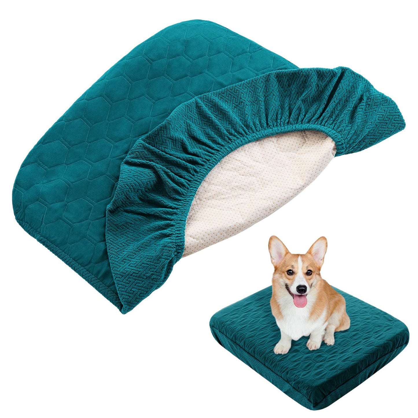 Capas de Cama para Cães à Prova d'Água, Capas de Substituição Laváveis, Pelo de Animais Fácil de Remover, Capa Acolchoada para Almofada de Cães, Capa de Cama para Cães/Gatos
