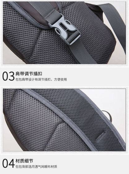 Men's Casual Crossbody Bag Unisex Outdoor Water Bottle Shoulder Bag Multi-functional Travel Waist Bag Fashion Men's Chest Bag Ox