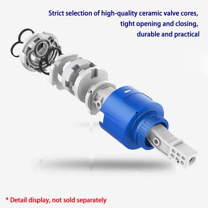 Brushed/Gray Bathroom Sink Faucet Hot and Cold Mixer Faucet Countertop Mount 304 Stainless Steel Single Handle