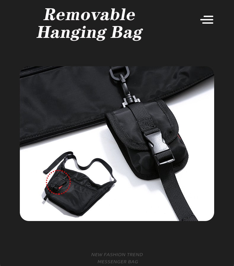 MOYYI INS Korean Style Men Messenger Bags Women Travel Casual Large Hobo Bag Waterproof Nylon Laptop Crossbody Shoulder Bag