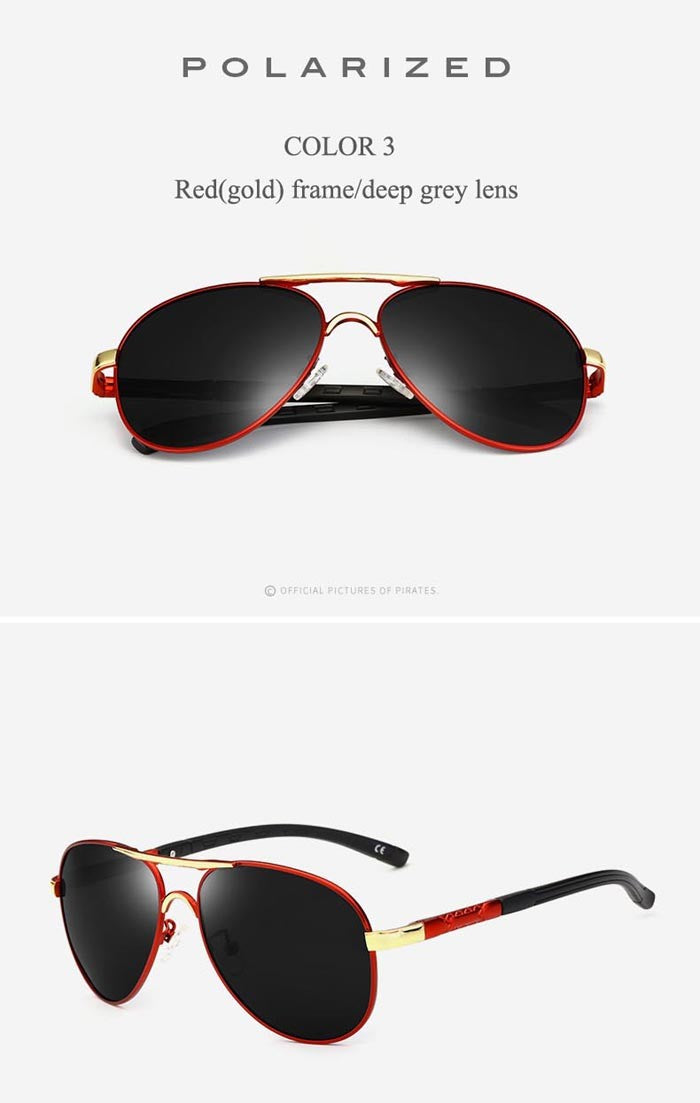 Outdoor Driving Sunglasses Mens Fashion Pilot Polarized Sun Glasses Men Women Polycarbonate Lenses 0945