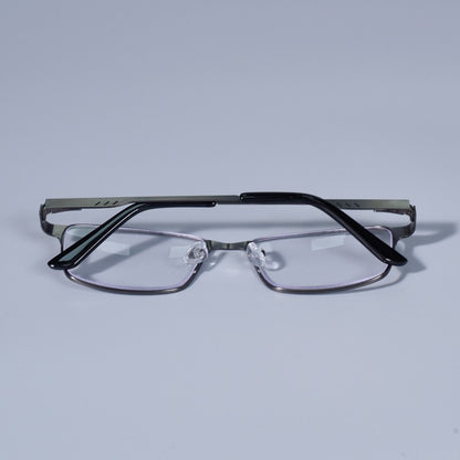 Homens Quadrados Metal Armação Grande Leitura Dobradiça de Mola Óculos de Presbiopia Bloqueio de Luz Azul Proteção Ocular Óculos +75+125+175+4