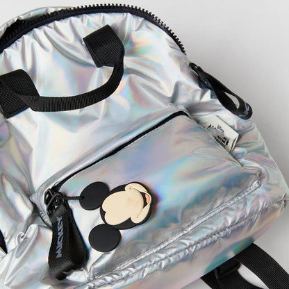 Creative Design Silver Backpack For Children Girl Boy Kindergarten Schoolbag Kids Fashion Disney Mickey Bag Accessory Back Pack