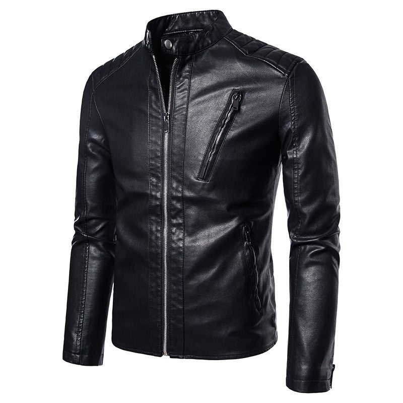 Men 2024 Faux Leather Jacket Motorcycle Autumn Men's Jackets White Jaqueta De Couro Masculina Outwear Male PU Leather Coats 5XL