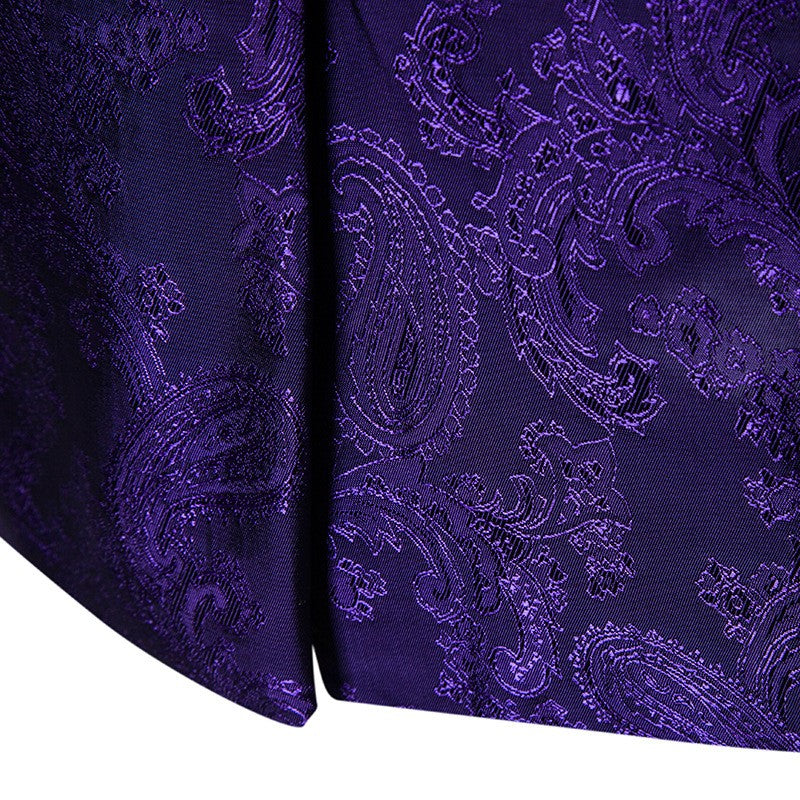 Multi Colors Men's Suit Palace Style Dark Pattern Design and Fashionable One Button Buckle Slim Fit Blazer Mujer Clothing