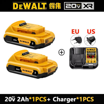 Bateria Dewalt 20V 100% Genuína, Bateria Recarregável de Íon de Lítio 2AH 5AH 6AH, Bateria de Substituição para Ferramentas Elétricas Dewalt DCB200