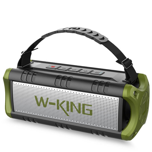 W-King D8mini Portable Bluetooth Speaker, 30W Music Box, 5000 mAh Battery, Waterproof Speaker Box,24 Hour Battery Life Green