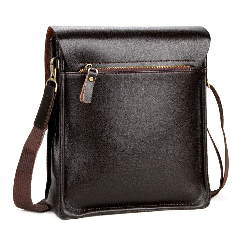 New Men's Bag, Business Shoulder Bag, Wear-resistant Waterproof PU Leather 10 Inch Capacity Men's Briefcase POLO Casual Bag
