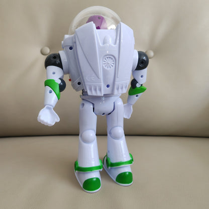 Disney Toy Story Buzz Lightyear Desenho Animado Boneco Modelo Brinquedos Pixar Robô Andante Elétrico com Luz Boneco de Ação Presente de Aniversário para Crianças