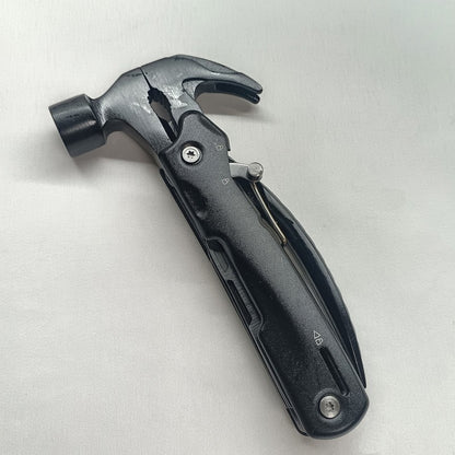 Equipamento essencial para acampamento, presente de Ano Novo, ferramenta multifuncional de martelo 12 em 1 para homens, presente para pai/ele/marido