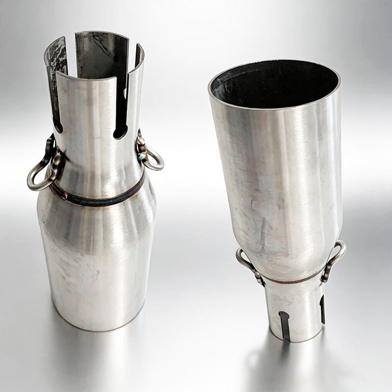 28 32 38 45mm Adapter 51mm Exhaust Section Non-Destructive Install Motorcycle Exhaust Pipe Modification Exhaust Middle Section