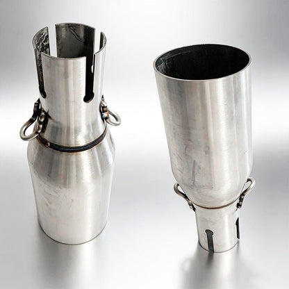 28 32 38 45mm Adapter 51mm Exhaust Section Non-Destructive Install Motorcycle Exhaust Pipe Modification Exhaust Middle Section