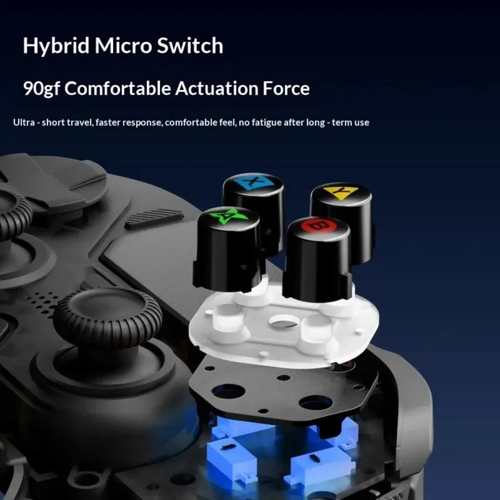 AceGamer Hyper Shadow D4 Gaming Controller Wireless Bluetooth TMR Joystick Customizable Buttons for PS4/Pc/Steam/Switch2 Game