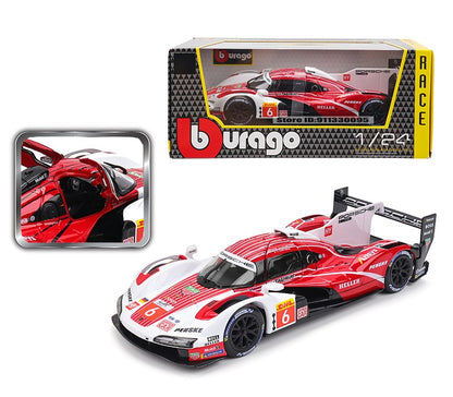Bburago 1:24 Porsche 963 24 alloy racing car Alloy Luxury Diecast Car Model Toy Collection Gift Multiple styles to choose from