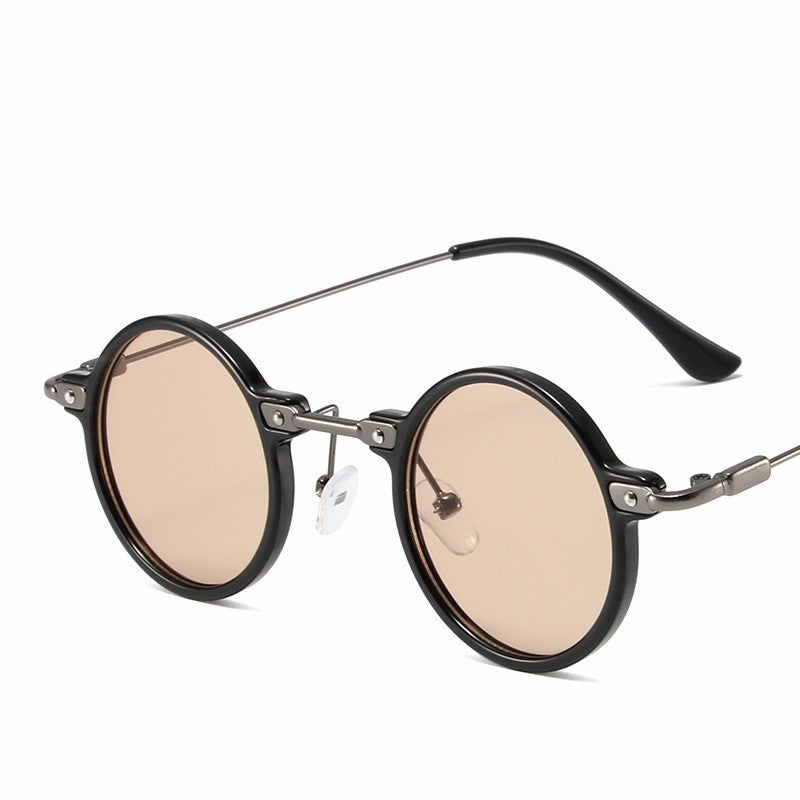 Round Sunglasses For Men Women Retro  Steampunk Sun Glasses Male Female Brand Designer Metal Frame Eyewear Shades Oculos De Sol