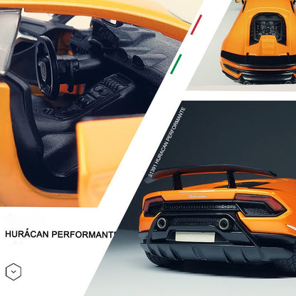 Bburago 1:24 Lamborghini Huracan Performante Carro de Liga Fundido e Veículos de Brinquedo Modelo de Carro em Miniatura para Crianças