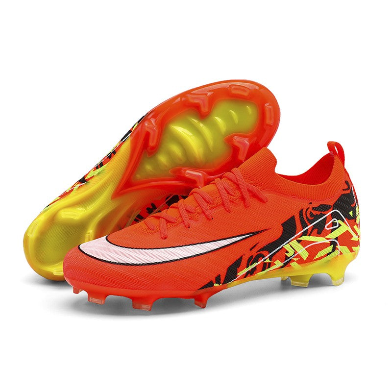 New Men Football Boots Training Long Spikes Soccer Shoes Sneakers Original  Drop Shipping Futsal Cleats Match Ultralight Indoor