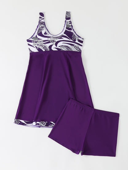 Vigoashely 2025 Sexy Blue Patchwork Tankini High Waist Push UP Swimsuit Women Swimwear Biquinis Lady Strapped Beach Bathing Suit