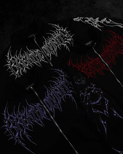 American Gothic Harajuku dark style fashion men jacket Y2K high street casual personality clothing oversized trendy sportswear