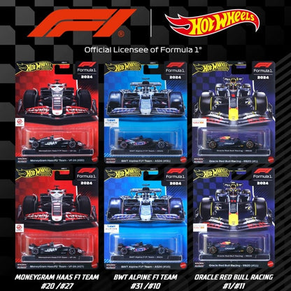 2025 Nova Coleção Original Hot Wheels "Gold Label" Série Fórmula 1 Carros de Corrida Brinquedos Miniatura de Liga Veículos Fundidos Presentes
