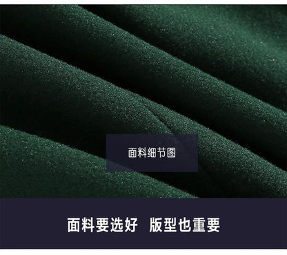 Mauroicardi Autumn Winter Long Warm Oversized Soft Dark Green Black Woolen Coat Men Loose Casual Korean Wool Blends Overcoat