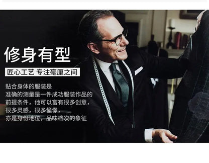 Blazers Fashion Business Everything Trend British Style Casual Slimming Solid Color Wedding Work Four Season Style Male  Blazer