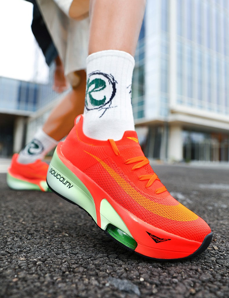 Air Cushion Running Shoes Jogging Marathon Men Sports Breathable Lightweight Women's Comfortable Nonskid Leisure Sneakers