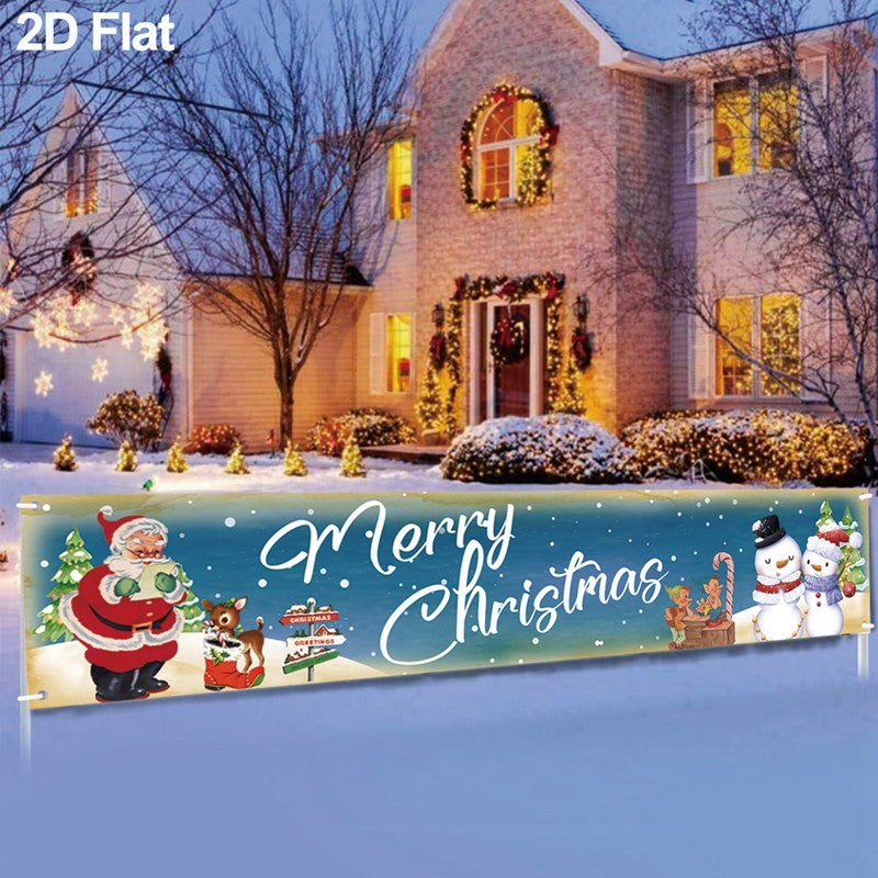 Christmas Outdoor Banner Merry Christmas Decorations For Home 2025 Outdoor Decor Xmas Navidad Noel Natal Happy New Year 2026