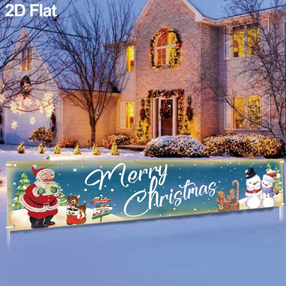 Christmas Outdoor Banner Merry Christmas Decorations For Home 2025 Outdoor Decor Xmas Navidad Noel Natal Happy New Year 2026