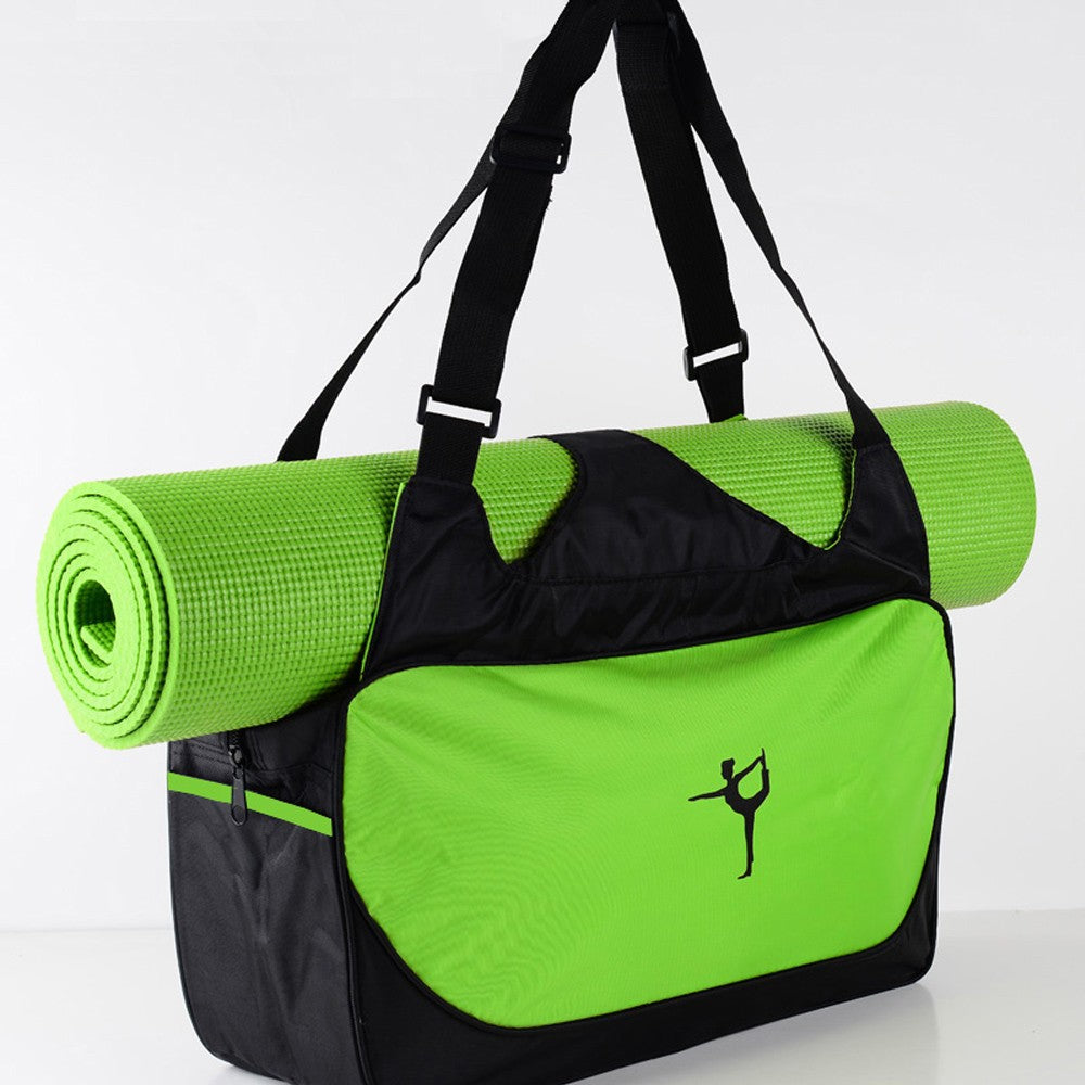 Yoga mat tote bag, large capacity fitness bag, travel bag, outdoor sports bag, storage bag, side water cup bag
