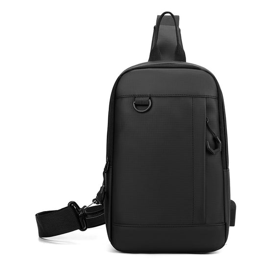 Men's Stylish Shoulder Sling Bag - Compact Waist Pouch with Multiple Compartments (Fits Phone, Wallet & Keys) Chest Pack