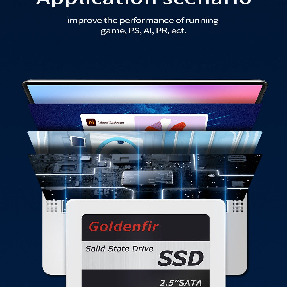 Unidade de disco rígido Goldenfir 128 GB 256 GB 360 GB 480 GB 180 GB 2,5 ssd 2 TB 1 TB disco ssd para laptop desktop 240 GB 120 GB