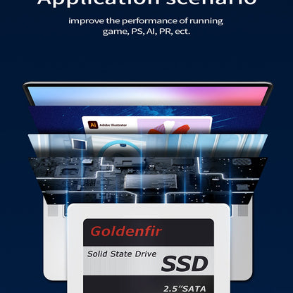 Unidade de disco rígido Goldenfir 128 GB 256 GB 360 GB 480 GB 180 GB 2,5 ssd 2 TB 1 TB disco ssd para laptop desktop 240 GB 120 GB