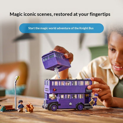 LEGO Blocos de Montar Harry Potter Série 76446 A Aventura do Nôitibus Brinquedo Infantil Montado de Presente