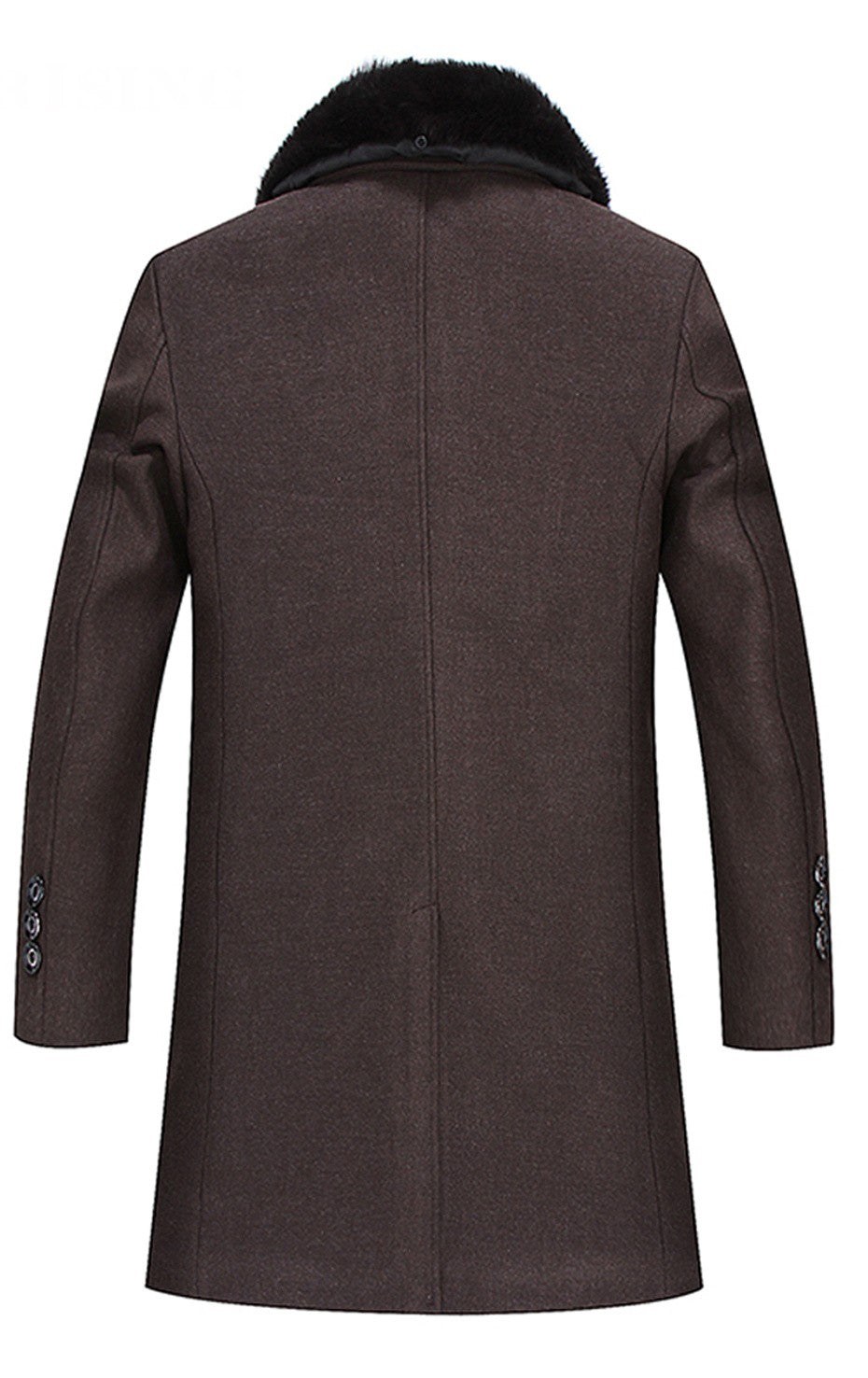 winter jackets men thicken woolen coat long outwear male warm overcoats fur wool & blends mens clothing l-4xl #18168 Holyrising