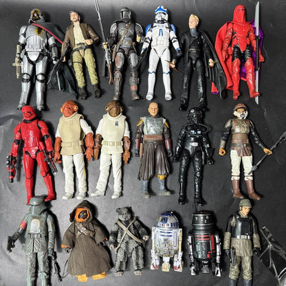 Star Wars Black Series Mandalorian Boba Fett Stormtrooper Trapper Wolf Obi-Wan Kenobi Action Figure Modelo Brinquedo Hobby Presente