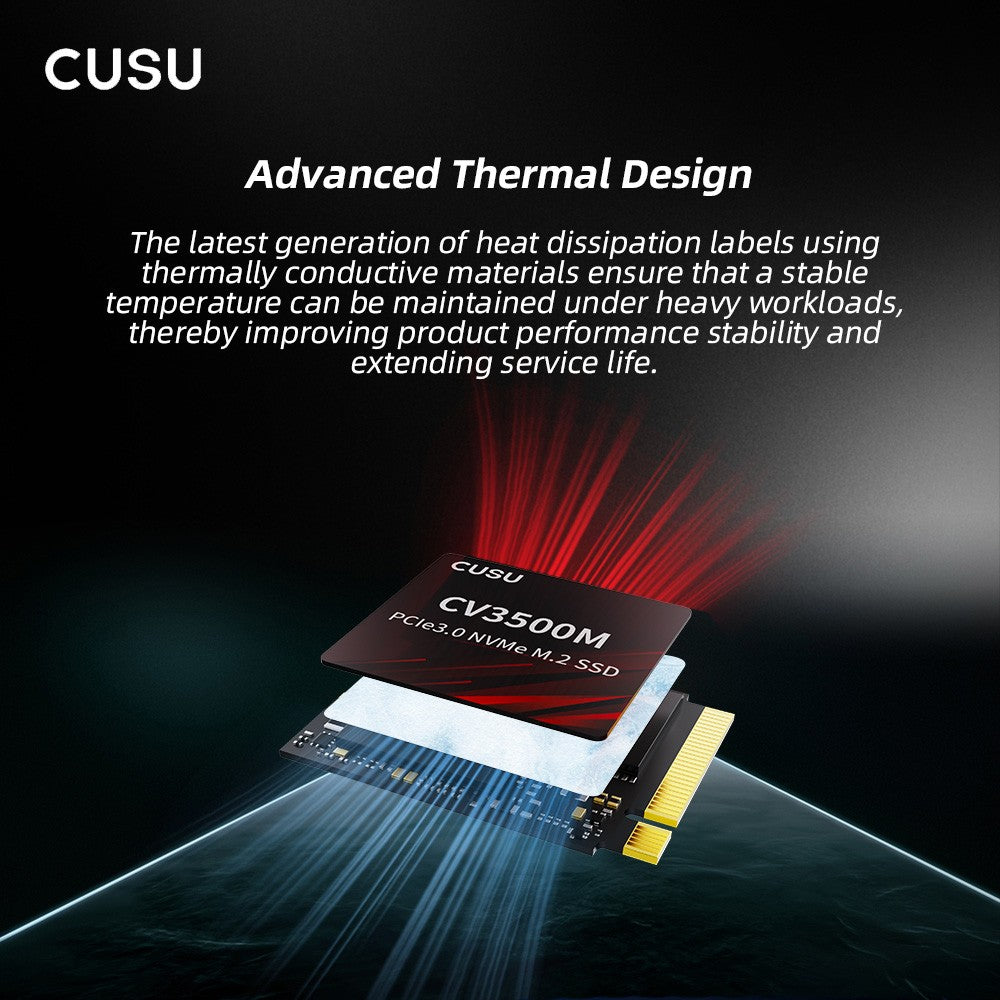 CUSU SSD 2230 512 GB 1 TB NVMe M2 SSD Disco Rígido Pcie3.0 Unidade de Estado Sólido Interna para Steam Deck Microsoft Surface Pro7/8/9