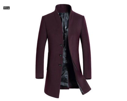 Oversized Men's Wool Overcoat 5XL High Quality Business Casual Winter Jacket Coat Men Clothing Woolen Coats A2F6009